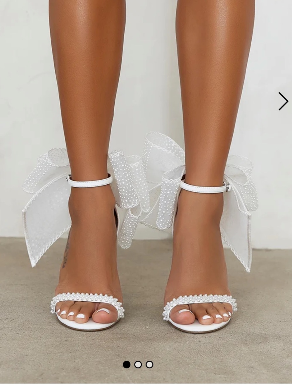 Steve Madden Benni Heels White